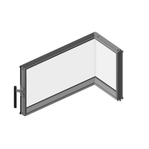 Dveře topeniště KV HEAT L 2G S 70.44.33.13   